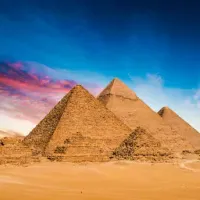 The Great Pyramid of Giza was built by slaves.